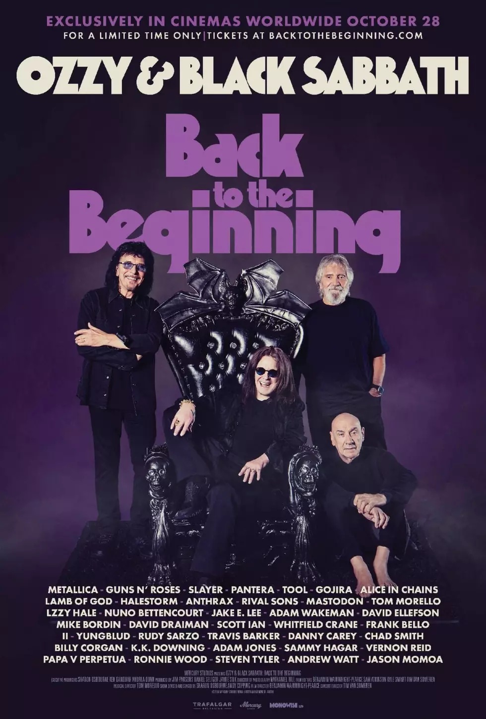 El último concierto de Ozzy y Black Sabbath llegará a los cines